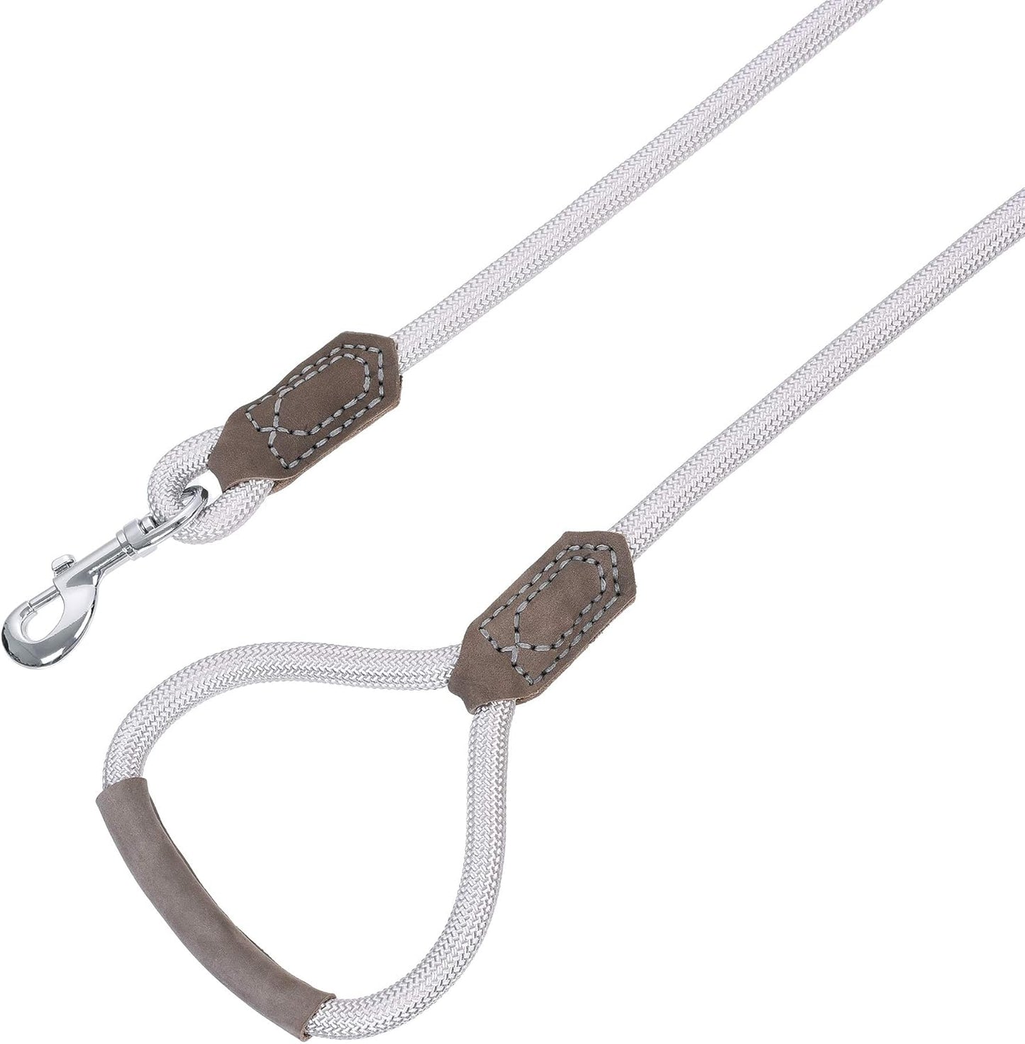 Luxury Leather Rope Dog Leash | Comfort Grip Walking Lead for Small, Medium & Large Dogs
