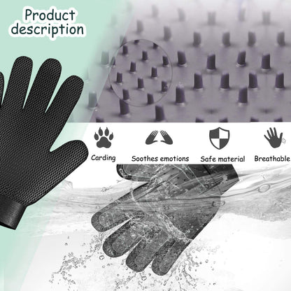Luxury Pet Grooming Glove | Gentle Deshedding & Coat Care for Dogs, Cats & Horses