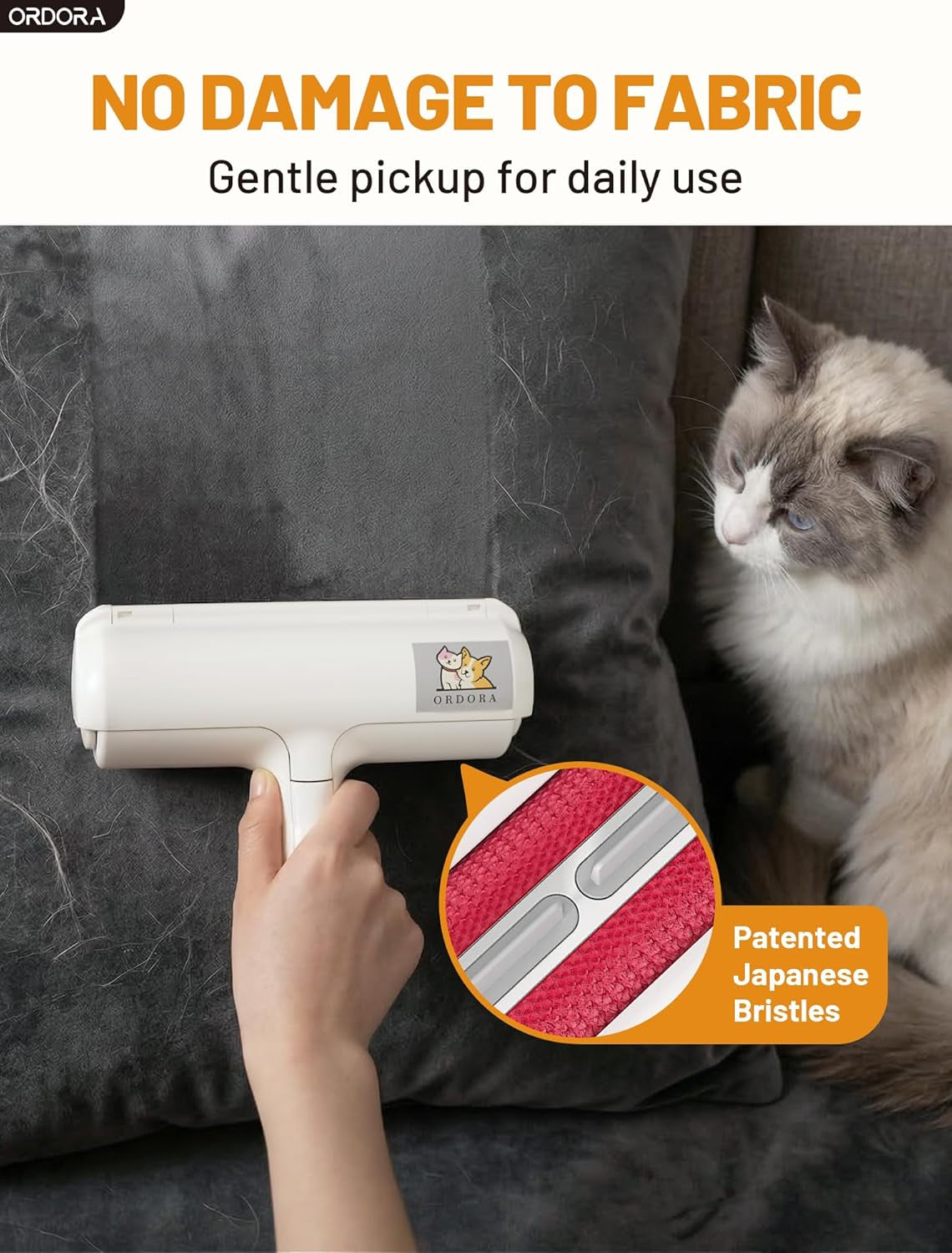 Premium Reusable Pet Hair Remover Roller | Eco-Friendly Lint & Fur Removal Tool | For Dogs, Cats, Furniture, Couches, Bedding & Car Interiors