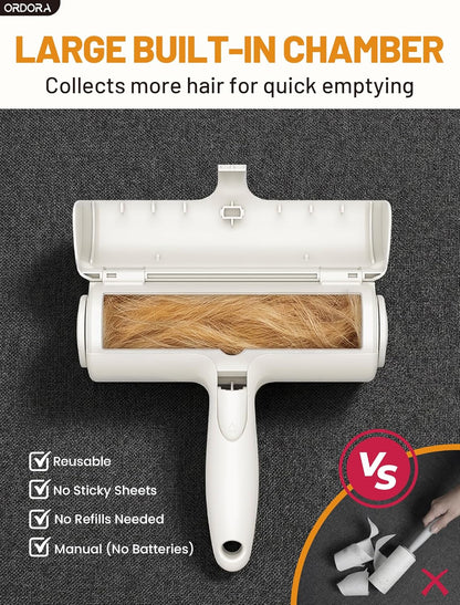 Premium Reusable Pet Hair Remover Roller | Eco-Friendly Lint & Fur Removal Tool | For Dogs, Cats, Furniture, Couches, Bedding & Car Interiors