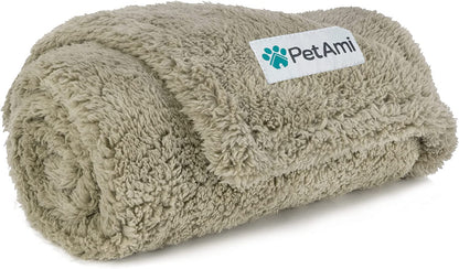 Luxury Waterproof Sherpa Pet Blanket | Reversible Comfort Throw for Dogs & Cats