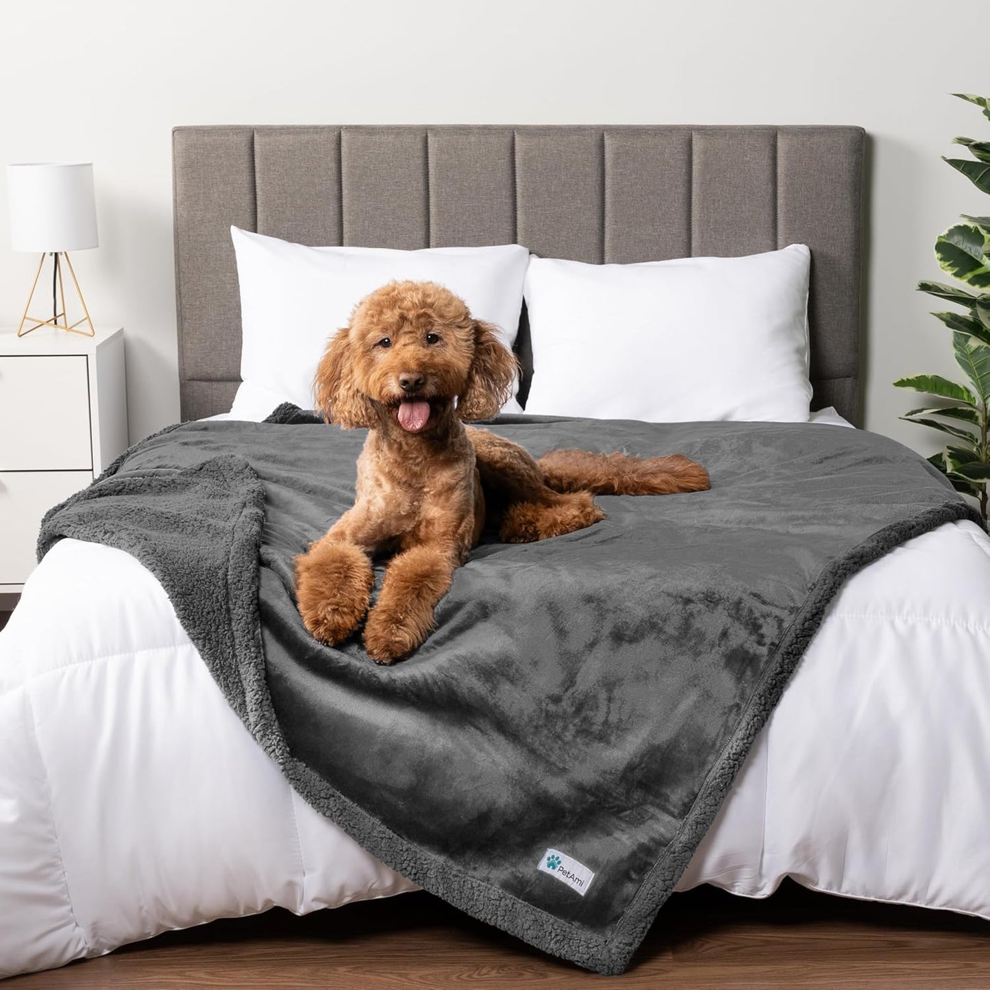 Luxury Sherpa Waterproof Pet Blanket | Reversible Couch & Bed Protector for Dogs & Cats