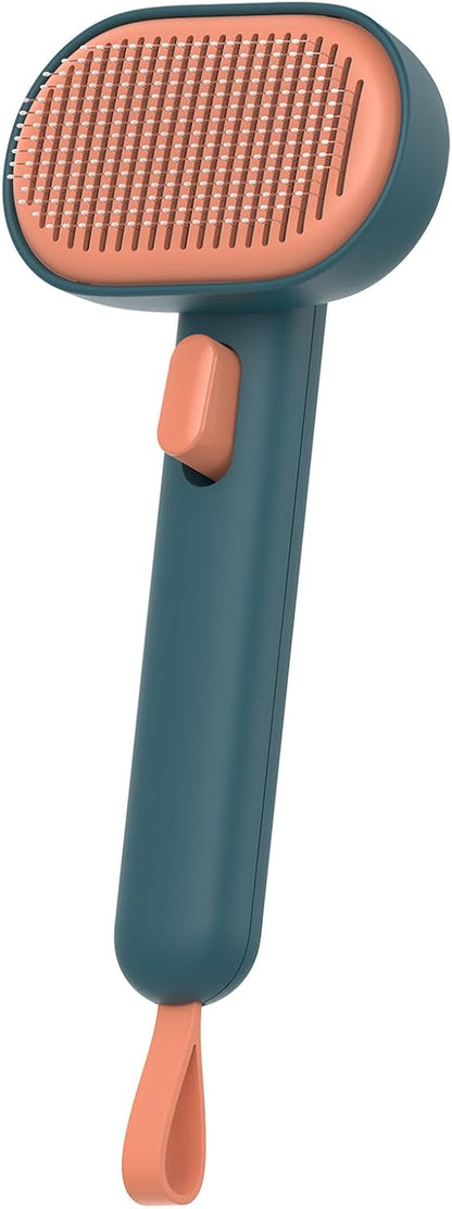 Premium Self-Cleaning Slicker Brush | Skin-Friendly Deshedding Grooming Tool | For Long & Short-Haired Dogs & Cats