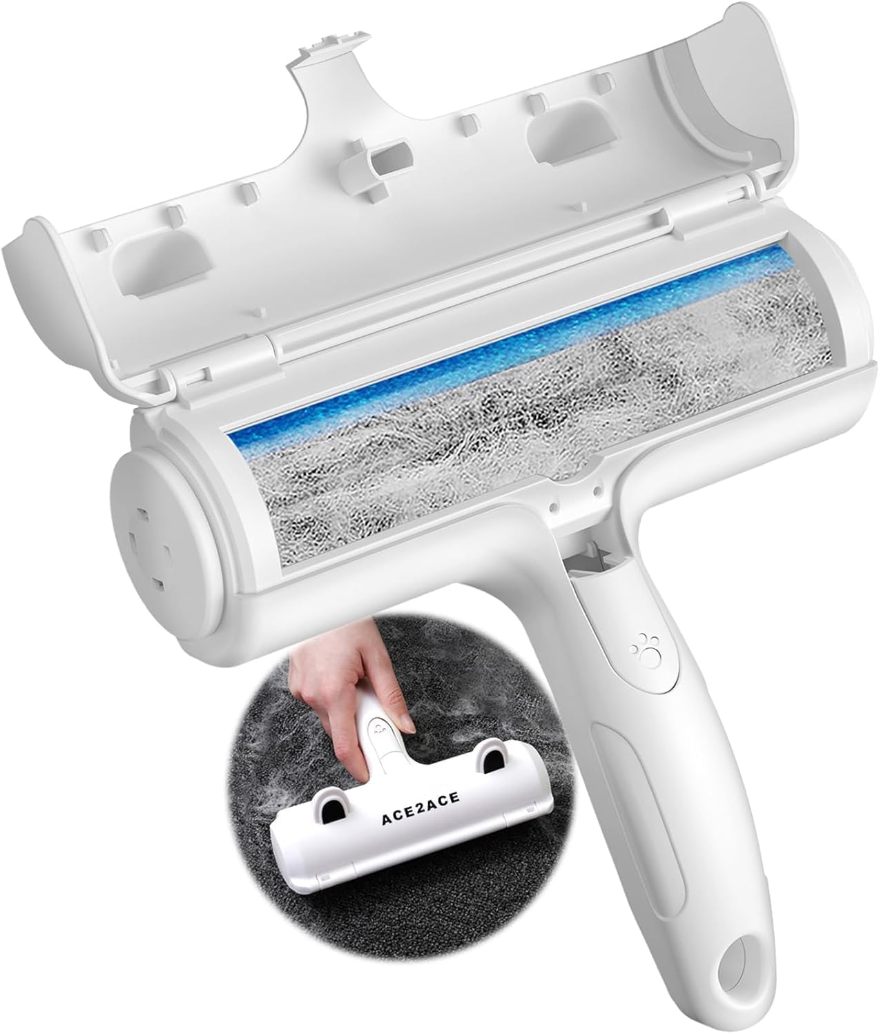 Premium Reusable Pet Hair Remover Roller | Self-Cleaning Lint & Fur Removal Tool | For Furniture, Couches, Carpets & Bedding