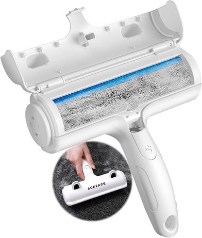 Premium Reusable Pet Hair Remover Roller | Self-Cleaning Lint & Fur Removal Tool | For Furniture, Couches, Carpets & Bedding