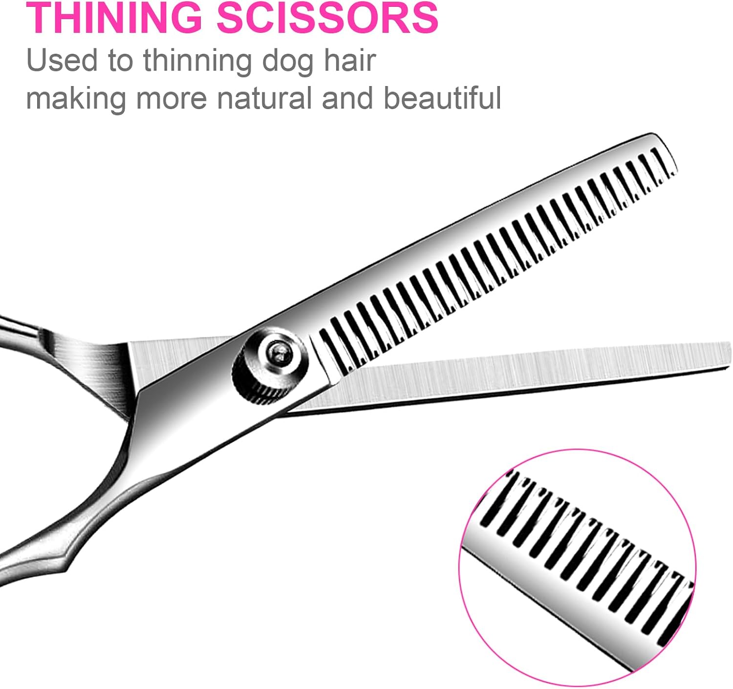 Professional Pet Grooming Scissors Kit | 5-Piece Stainless Steel Shears Set | For Dogs & Cats Home & Salon Grooming