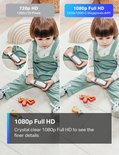 TP-Link Tapo C100 1080P Indoor Pet Camera | HD Night Vision, Motion Detection & 2-Way Audio | Pet & Home Monitoring