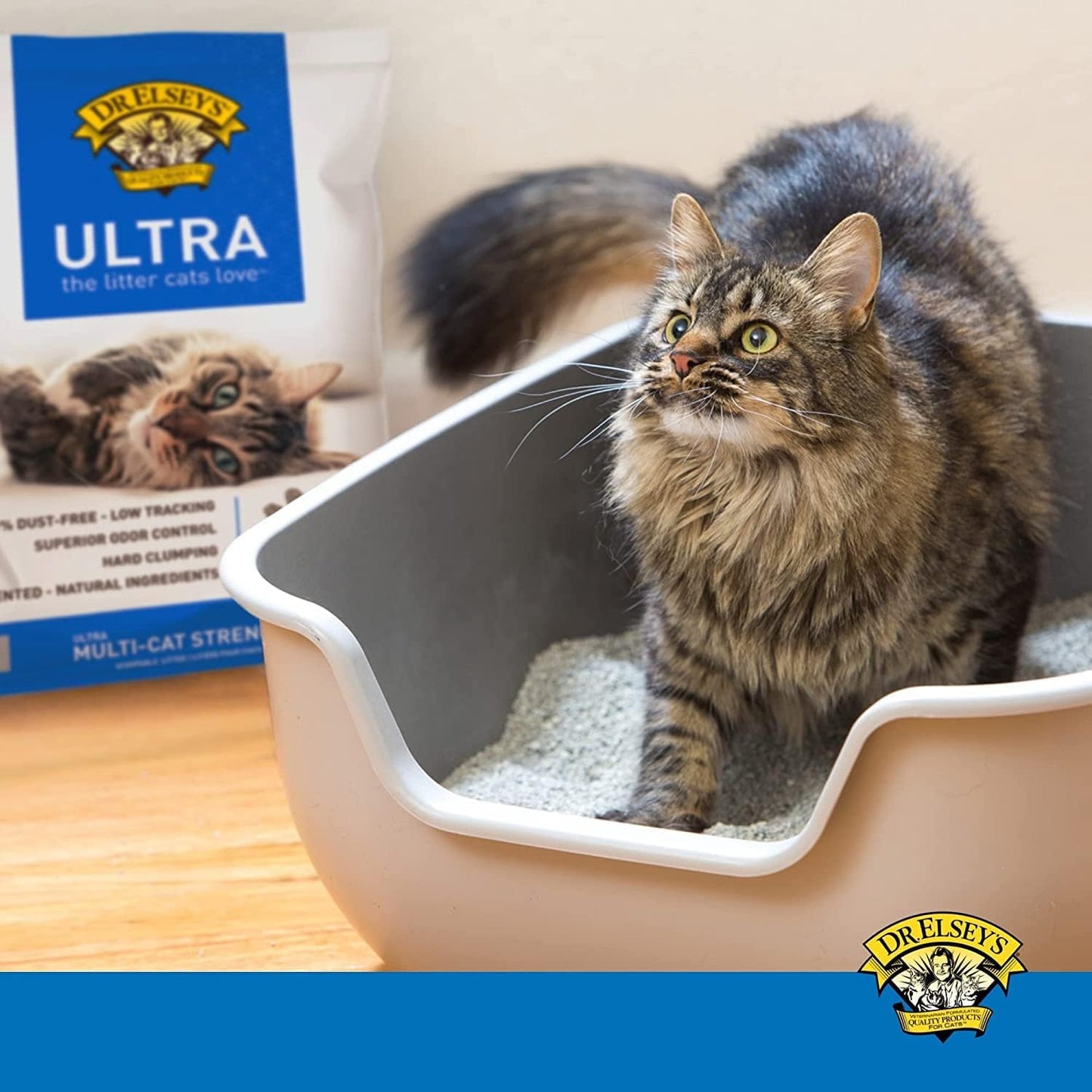 Premium Ultra Unscented Clumping Clay Cat Litter | Superior Odor Control & Easy Scoop | 40 lb Bag
