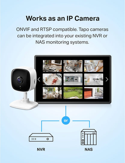 TP-Link Tapo C100 1080P Indoor Pet Camera | HD Night Vision, Motion Detection & 2-Way Audio | Pet & Home Monitoring