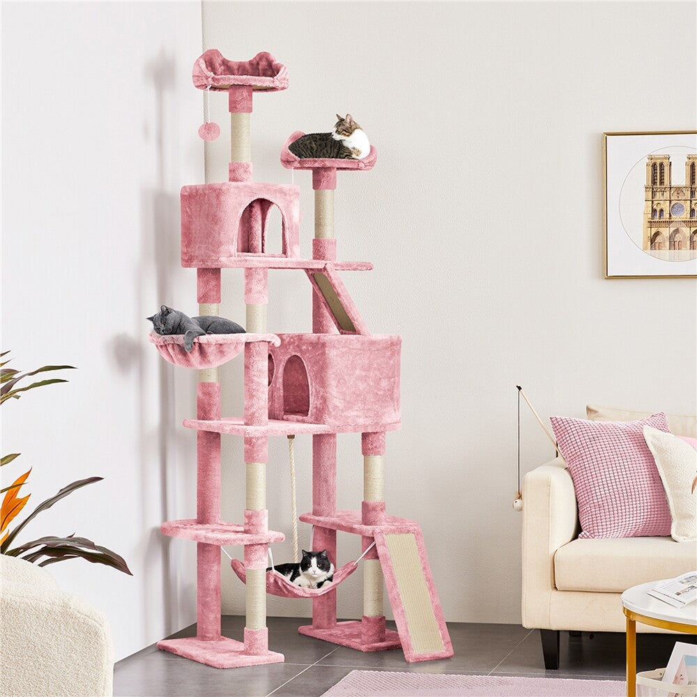 Luxury Multi-Level Cat Tree Tower | Large Condo & Scratching Post Activity Centre