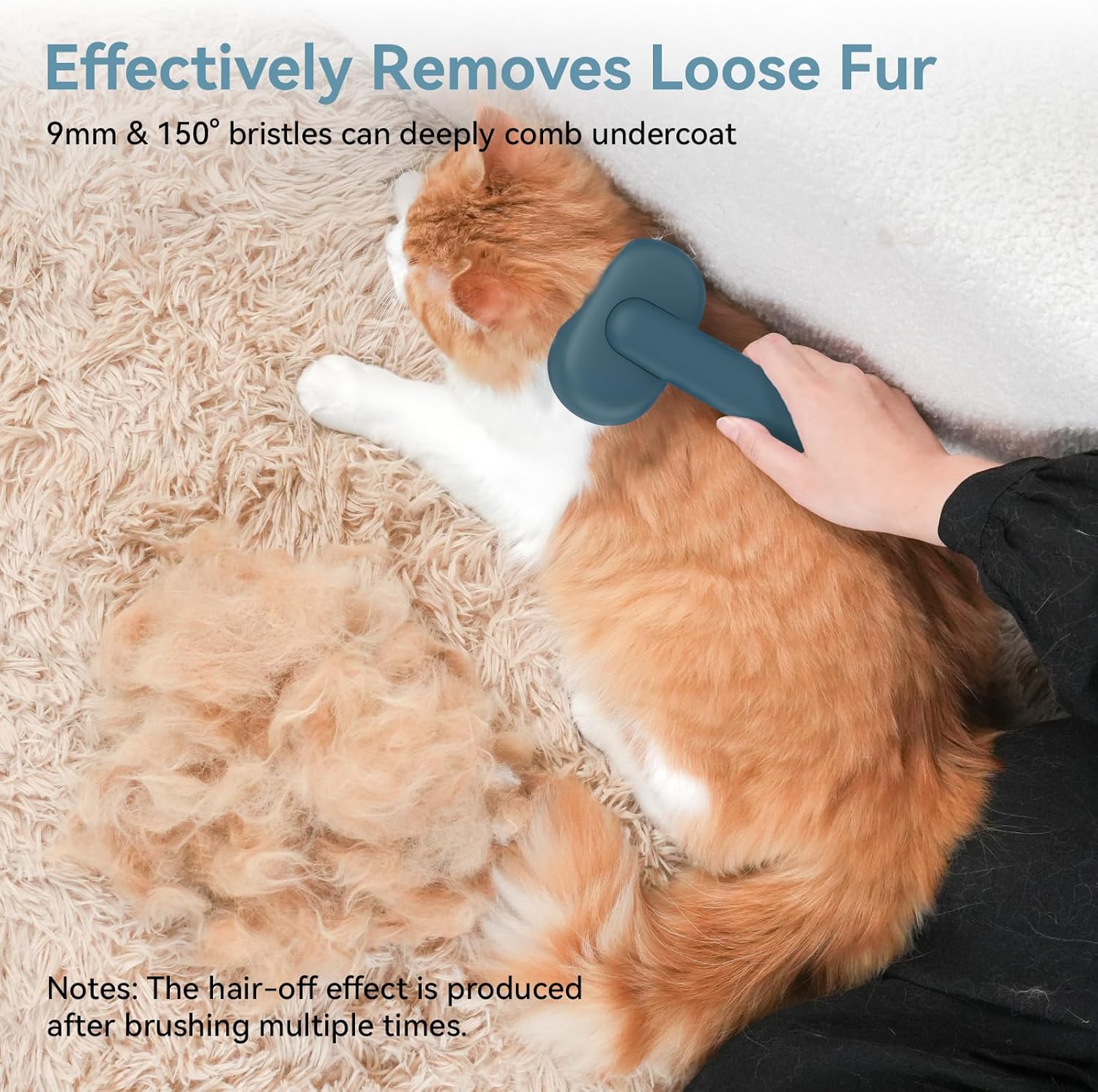 Premium Self-Cleaning Slicker Brush | Skin-Friendly Deshedding Grooming Tool | For Long & Short-Haired Dogs & Cats