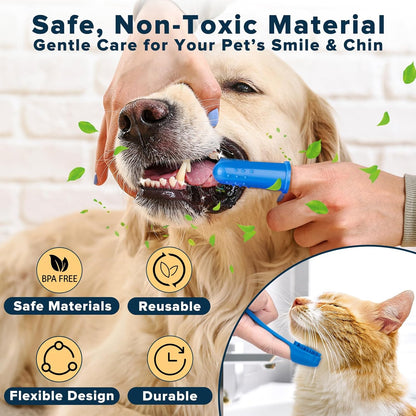 Premium Pet Grooming & Bath Kit | 6-Piece Dog & Cat Washing, Brushing & Grooming Set | For At-Home Spa Care