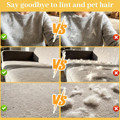 Premium Pet Hair Removal Grooming Glove | Reusable 5-Finger Deshedding Mitt | For Dogs, Cats, Furniture & Car Interiors
