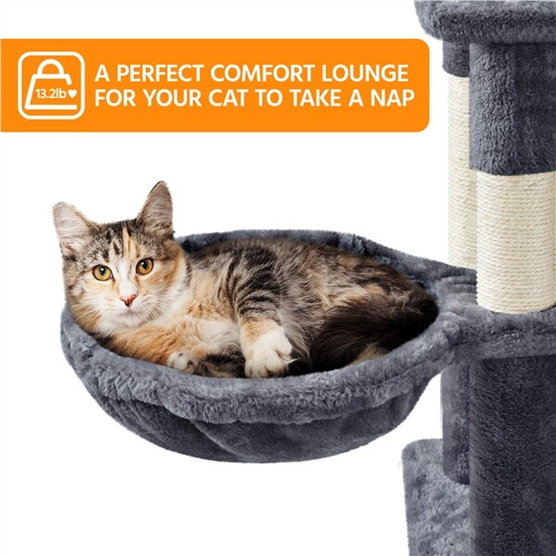 Luxury Multi-Level Cat Tree Tower | Large Condo & Scratching Post Activity Centre