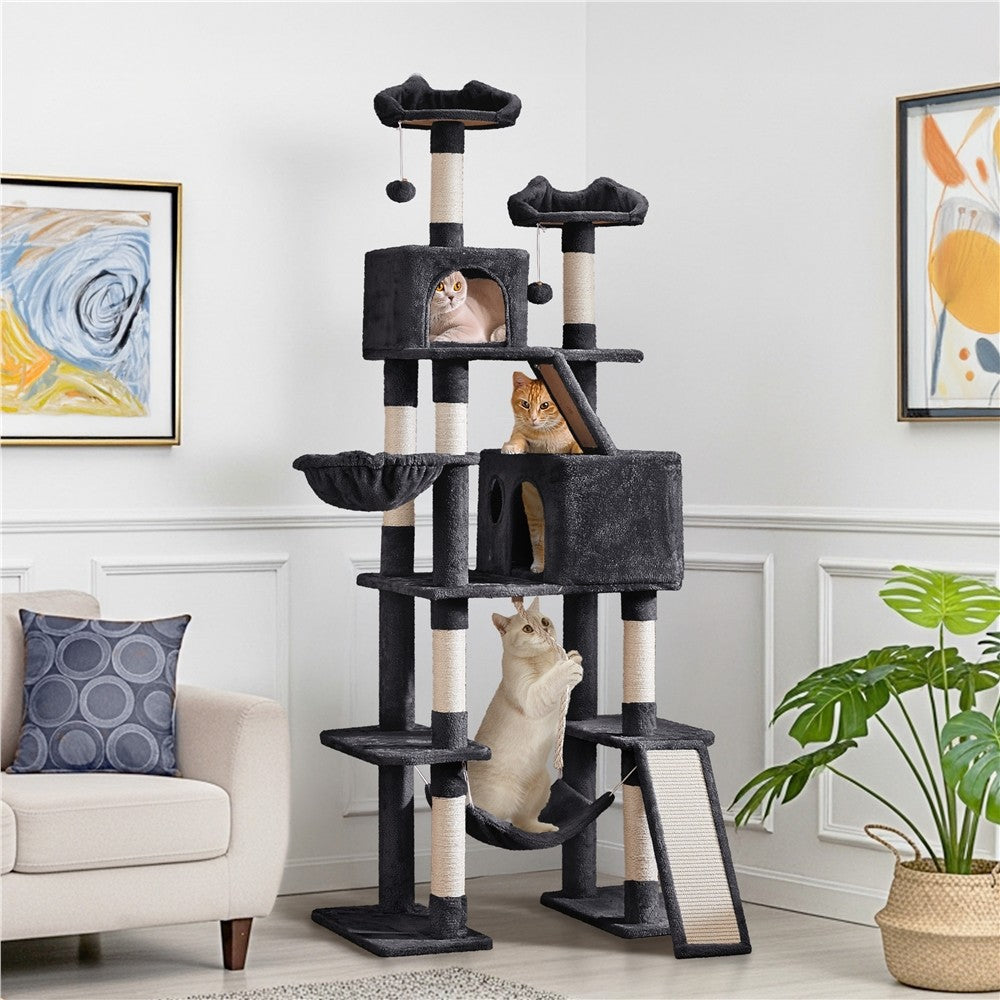 Luxury Multi-Level Cat Tree Tower | Large Condo & Scratching Post Activity Centre
