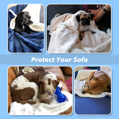 Luxury Sherpa Fleece Pet Blanket | Ultra-Soft, Washable & Furniture-Friendly | Cozy Comfort for Dogs & Cats