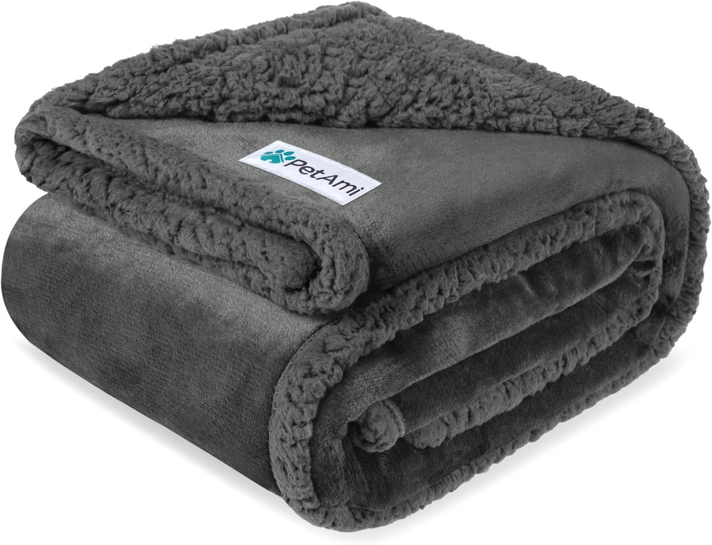 Luxury Sherpa Waterproof Pet Blanket | Reversible Couch & Bed Protector for Dogs & Cats