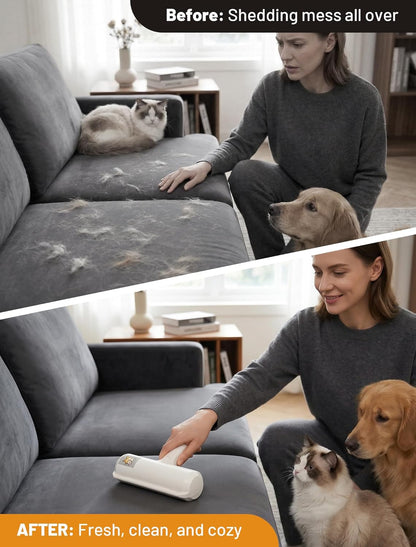 Premium Reusable Pet Hair Remover Roller | Eco-Friendly Lint & Fur Removal Tool | For Dogs, Cats, Furniture, Couches, Bedding & Car Interiors