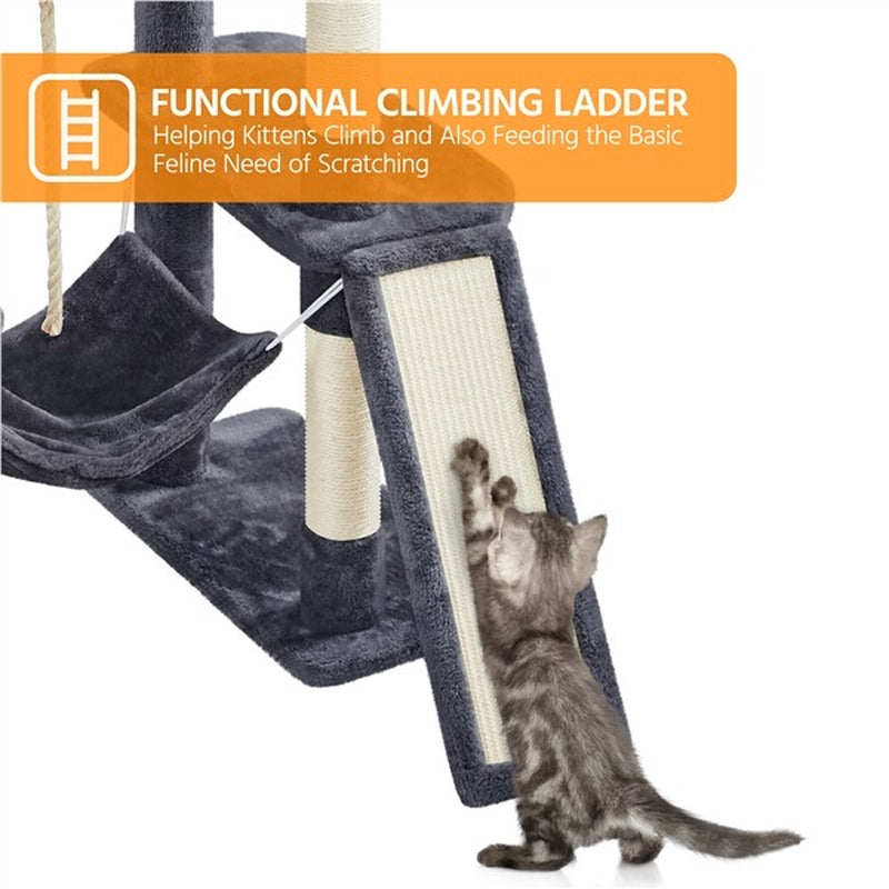Luxury Multi-Level Cat Tree Tower | Large Condo & Scratching Post Activity Centre