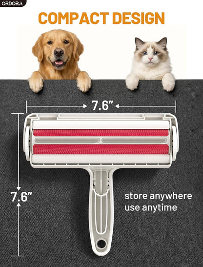 Premium Reusable Pet Hair Remover Roller | Eco-Friendly Lint & Fur Removal Tool | For Dogs, Cats, Furniture, Couches, Bedding & Car Interiors