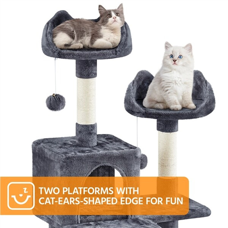 Luxury Multi-Level Cat Tree Tower | Large Condo & Scratching Post Activity Centre