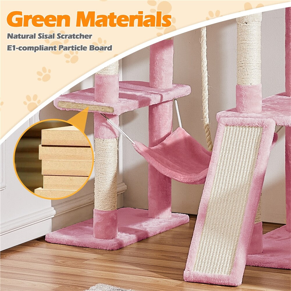 Luxury Multi-Level Cat Tree Tower | Large Condo & Scratching Post Activity Centre